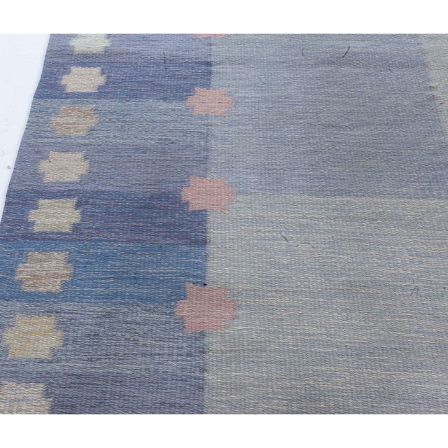Mid 20th Century Vintage Swedish Flat-Weave Rug by Agda Österberg, at Doris Leslie Blau For Sale - Image 5 of 9