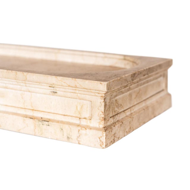 Antique Marble Clock Tray For Sale - Image 4 of 4