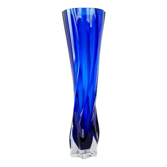 Vintage Danish Cobalt Vase, 1970s For Sale