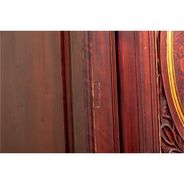19th Century Carved Chinese Wedding Cabinet For Sale - Image 12 of 18