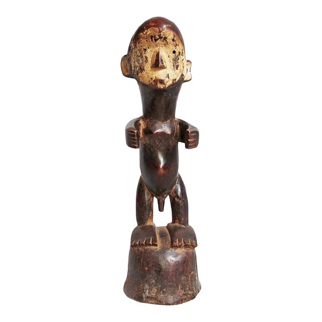Early 20th Century Vintage Carved Wood Igbo Figure For Sale