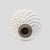 1950s Vintage Pine Cone Shaped White Ceramic Table Lamps, 1960s, Set of 2 For Sale - Image 5 of 15