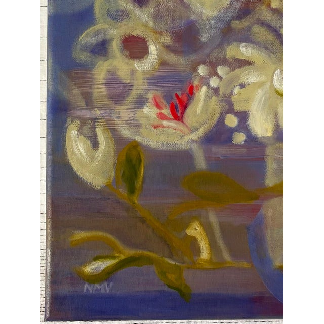2020s “Floral Dreams” Oil on Linen by Nancy M. Vignola - For Sale - Image 5 of 7