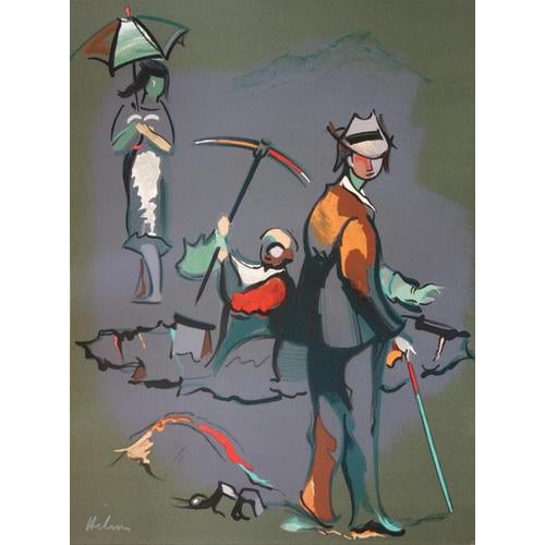 Jean Helion, Gold Miners, Original Lithograph For Sale - Image 4 of 4