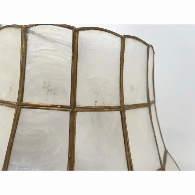 1960s Figurative Asian Planter Lamps & Shell Shades, Pair For Sale - Image 15 of 17