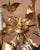 Mid-Century Italian Gilt Tole Six-Light Floral Chandelier For Sale - Image 11 of 11