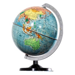 Vintage Rotating Earth Globe, 1950s For Sale