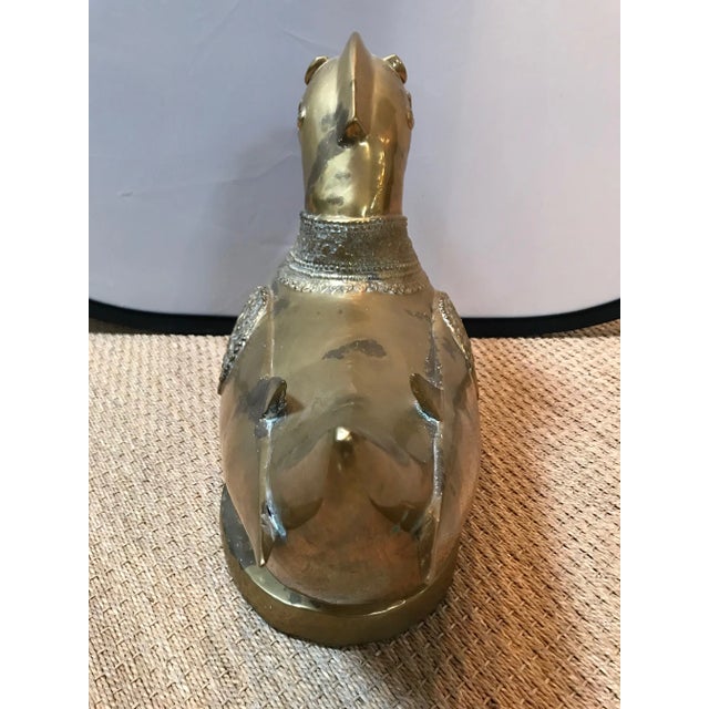 Indian Brass Duck, Circa 1960's For Sale - Image 4 of 8