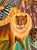 Modern Late 20th Century Modern Folk Art Jungle Painting W Lions Zebras & Giraffes Signed For Sale - Image 3 of 7