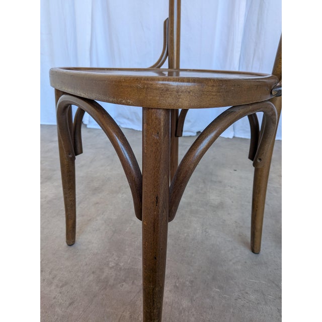 Mid-Century Bistro Style Dining Chair in Wood, Former Yugoslavia, 1970s For Sale - Image 13 of 18