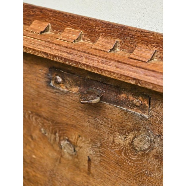 Antique Inlaid Oak Chest, 1700s For Sale - Image 10 of 12