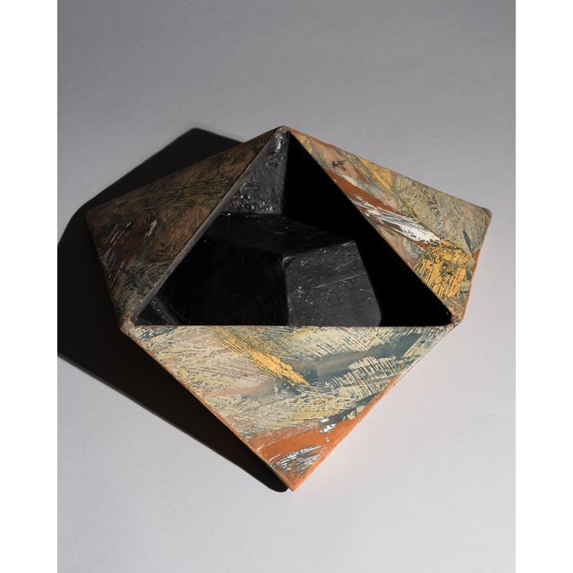 Geometric Stoneware Object by Karl Fulle Studio Pottery, Early 1990s For Sale - Image 15 of 18