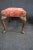 Queen Anne Queen Anne Style Mahogany Upholstered Footstool For Sale - Image 3 of 7