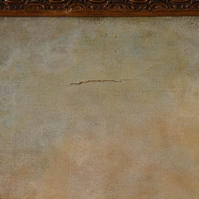 Mid 20th Century Antique Framed Signed Carlo Rossi Merriment in the Garden Oil on Canvas For Sale - Image 5 of 18