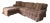 Lee Industries Cheetah Print Roll Arm Sectional Sofa — English Country/Safari Style For Sale