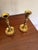 1970s Vintage Polished Brass Candlesticks - A Pair For Sale - Image 5 of 6
