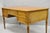 Vintage French Louis XVI Style Burl Walnut Tooled Leather Top Writing Desk For Sale - Image 10 of 18