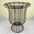 Antique French Large Pedestal Urn Hand Made Black Twisted Wire Basket, Late 19th For Sale - Image 4 of 12