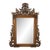 Large Italian Rococo Style Ornate Gold Finish Mirror For Sale
