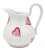 Mid 20th Century D. Porthault Paris Limoges Porcelain Coeurs Pink Hearts Creamer For Sale