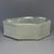 Fine antique Chinese celadon octagonal brush washer. Polygonal octagonal form with raised rim, covered in soft crackled...