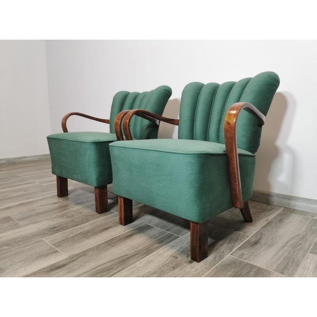 Set of Cocktail Armchairs by Jindřich Halabala, 1950s For Sale - Image 16 of 18