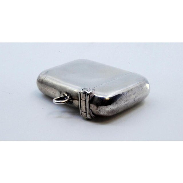 Silver Matchbox with Hanging Ring For Sale - Image 4 of 10