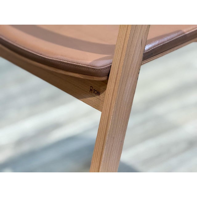 Mid-Century Modern Vintage Merano Chairs in Beech by Alexander Gufler for Ton, 1980s, Set of 4 For Sale - Image 3 of 11