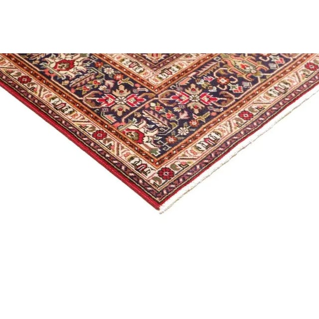 Middle Eastern Hand-Knotted Tabriz Rug For Sale - Image 5 of 11