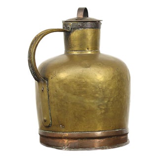 Large French Brass Canne à Lait or Milk Jug For Sale