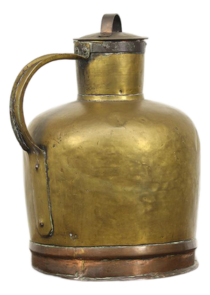 Large French Brass Canne à Lait or Milk Jug