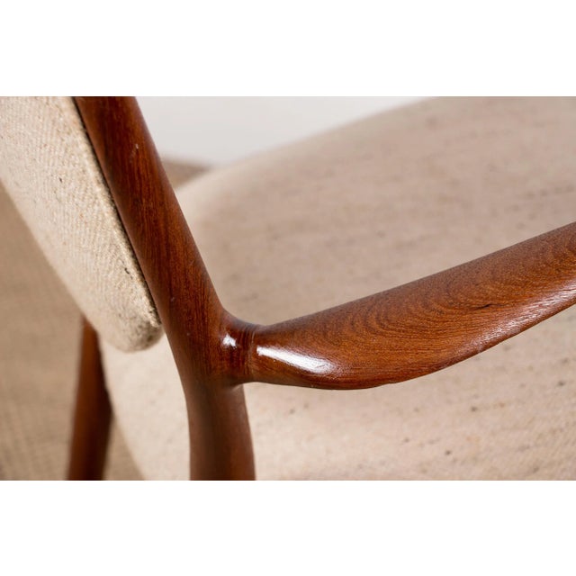 Danish Teak and Fabric Model BO-72 Armchair by Finn Jhul for Bovirke, 1946 For Sale - Image 15 of 18