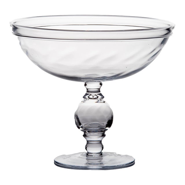 Optic Footed Compote For Sale