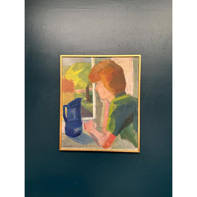 Anna‑stina Nilstoft, Woman, 1950s, Oil Painting on Canvas, Framed For Sale - Image 12 of 18