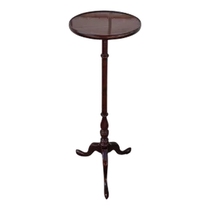 Mid Century Mahogany Pedestal Snake Trifid Stand