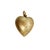 A charming puffy heart pendant in solid 14 karat yellow gold from about the 1950s. Its rounded, dimensional form carries a...