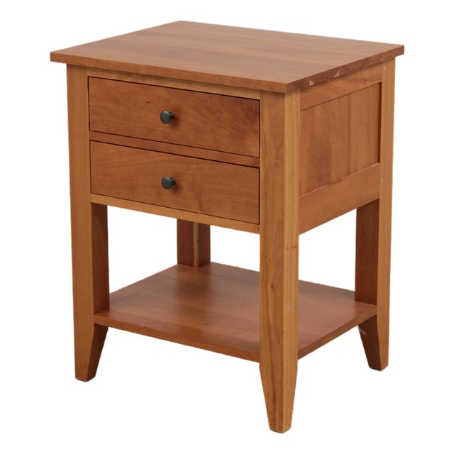 Gat Creek 2 Drawer Studio Crafted Cherry Nightstand For Sale