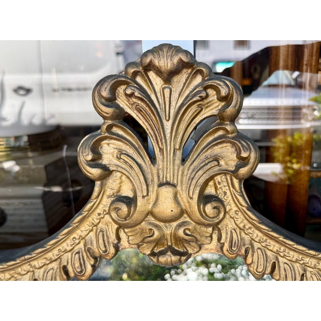 Oversize "Crown Shape" Mirror From 60's For Sale - Image 4 of 9
