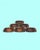 Elevate your entertaining with this authentic 6-piece set of vintage coasters, crafted in 1970s by the renowned Polish...