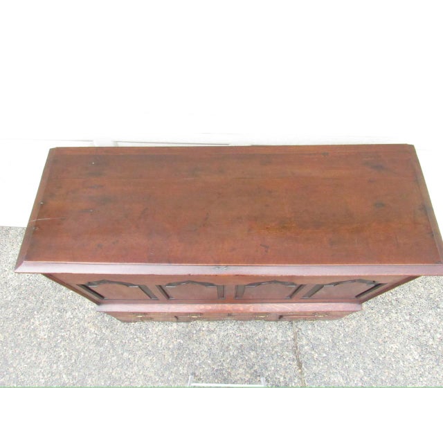 Antique English Oak Mule Chest For Sale - Image 13 of 18