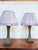 A beautiful pair of vintage tole verdigris green lamps. Rewired and in perfect working order. Tall, fluted shapes ready...