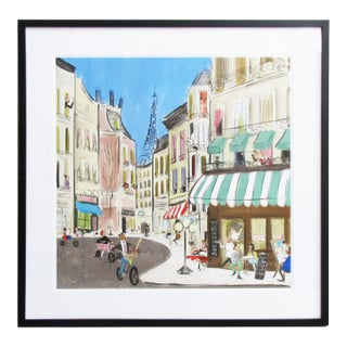 Grace Travels the World: Paris, Framed Print For Sale
