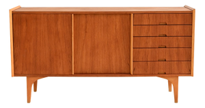Scandinavian Teak and Pine Sideboard, 1960s