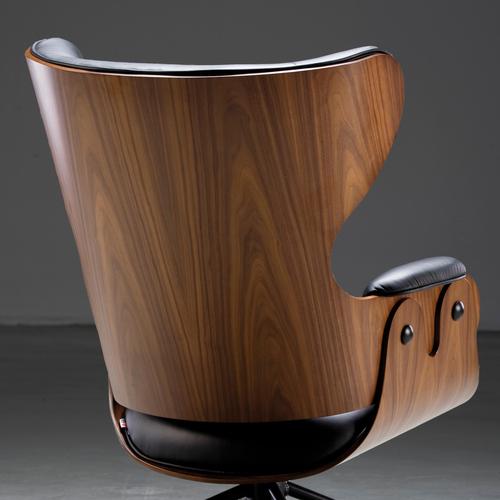 Playwood Walnut and Leather Chair by Jaime Hayon For Sale - Image 4 of 16