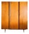 Vintage Danish Three-Door Wardrobe in Teak, 1960s For Sale