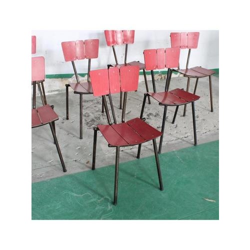 1950s Amaranth Chairs by Doro Cuneo, 1950-1960, Set of 8 For Sale - Image 5 of 18