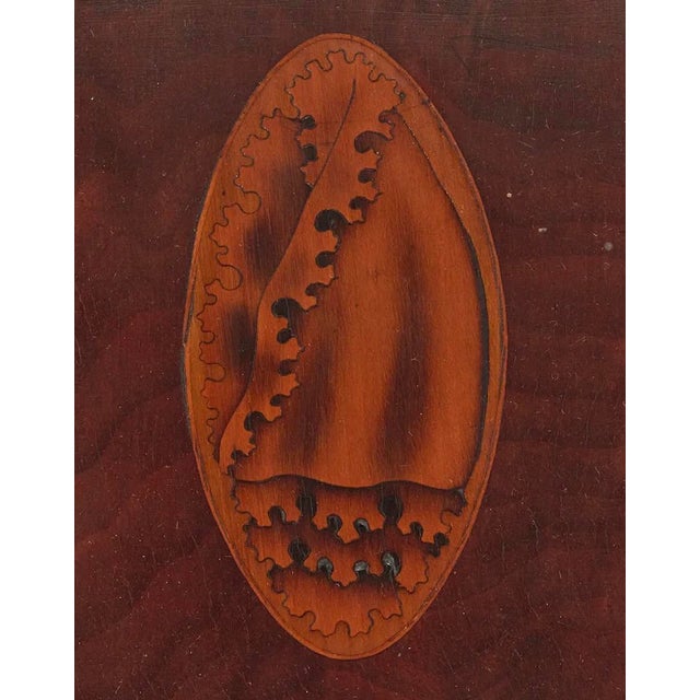 Antique George III Inlaid Mahogany Knife Box Tantalus Decanter Set For Sale In Los Angeles - Image 6 of 7