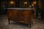 1860 French Artisan Louis XVI Mahogany Green Marble Commode For Sale - Image 14 of 18
