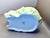 Ceramic Vintage Hand Painted Bunny Rabbit Planter in Cabbage Leaves For Sale - Image 7 of 12