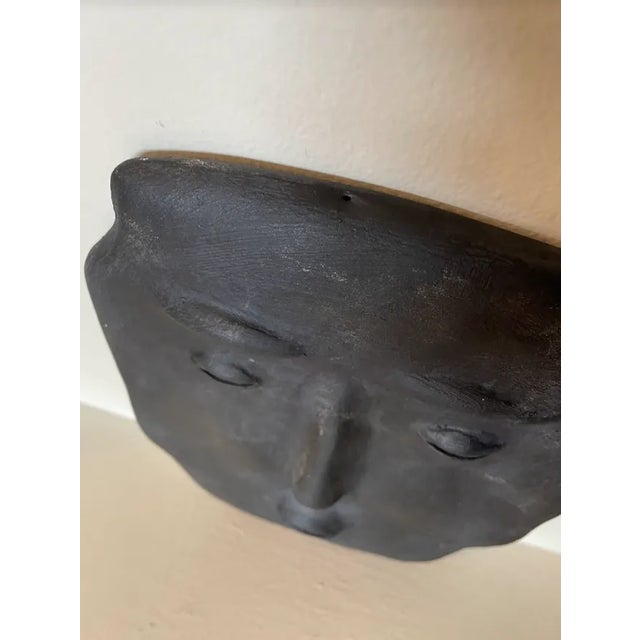 2010s Matthew Weil Small Plaster Mask Wall Sculpture For Sale - Image 5 of 7